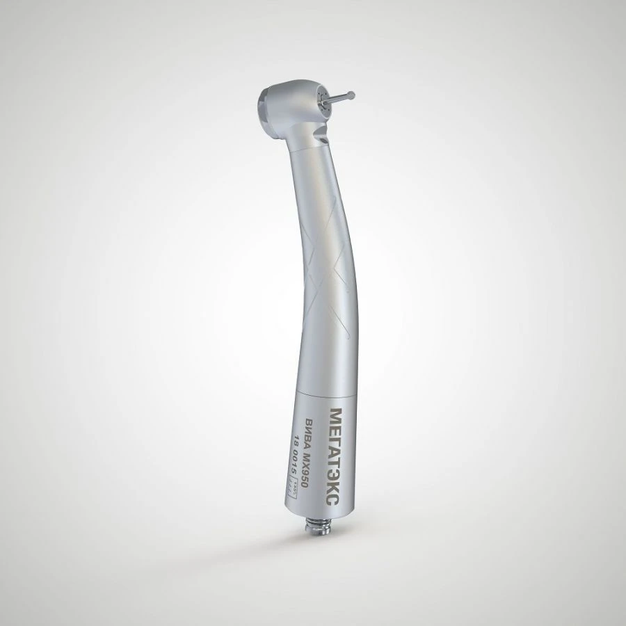 Dental turbine tip with light and four-point spray VIVA MX-950
