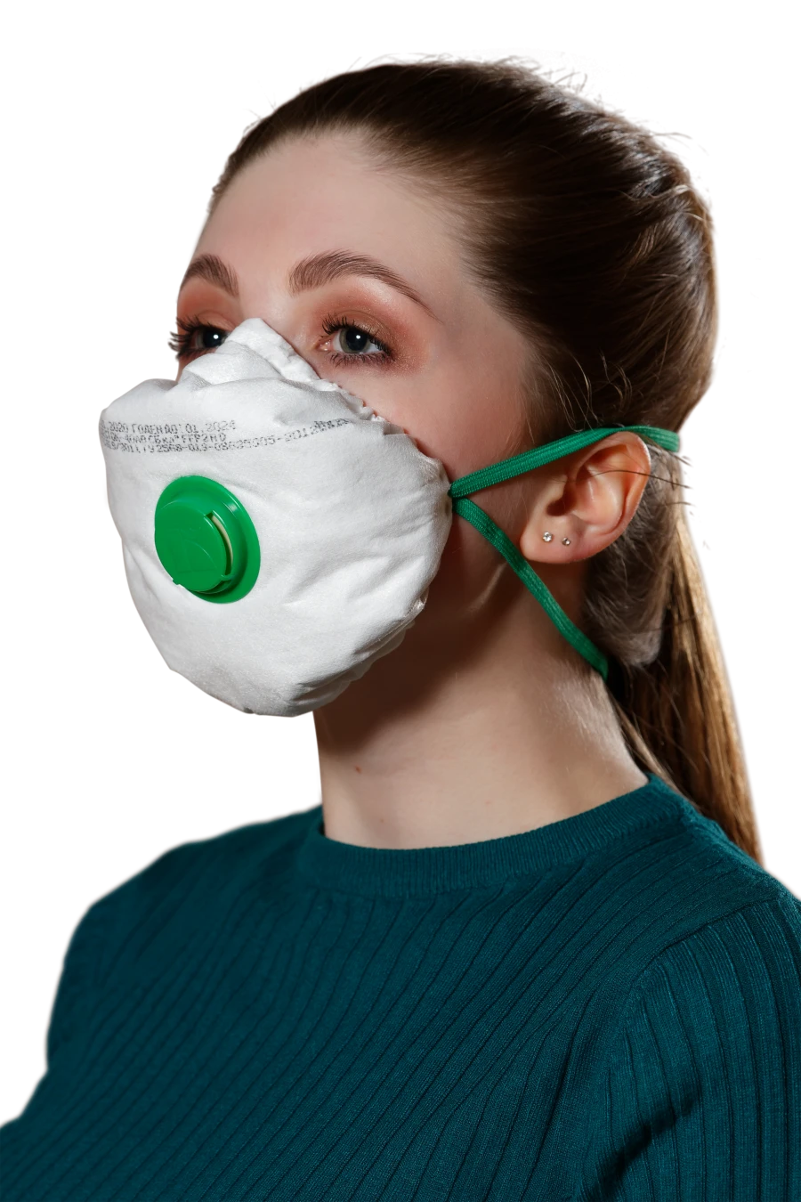 Filtering half-mask for protection against aerosols with additional protection against vapours and gases "Respirator "Lepestok-4