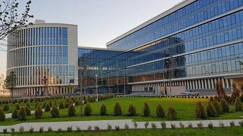 Low-emission soft-coated sheet solar protection glass of the Stopray Blue Vision-50T on Clearvision trade mark, thickness 6mm