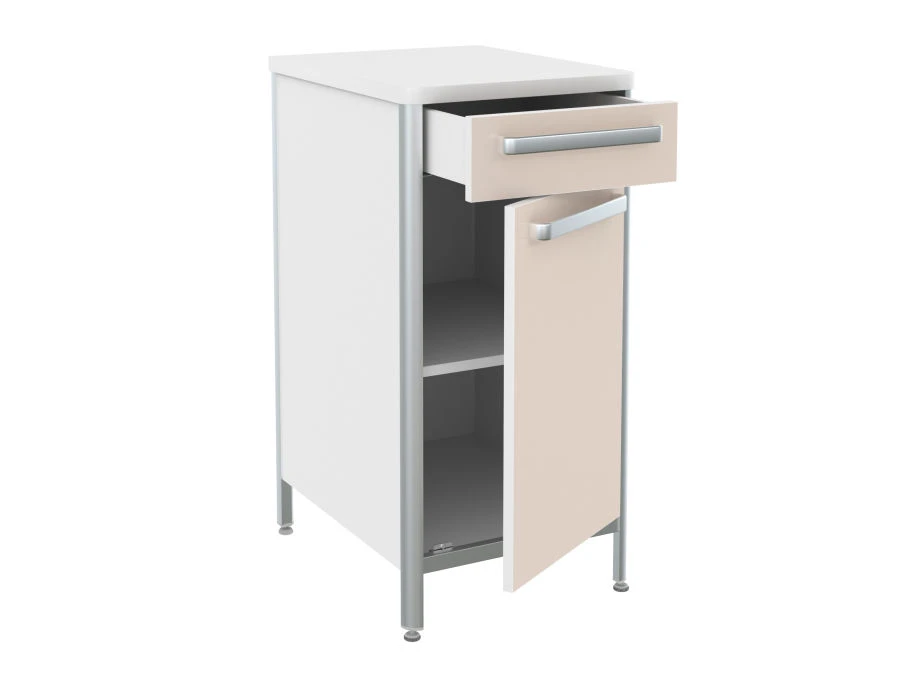 Stationary laboratory cabinet TL-2 from the set of general hospital furniture "LABROMED-3" according to TU 9452-009-13305037-200