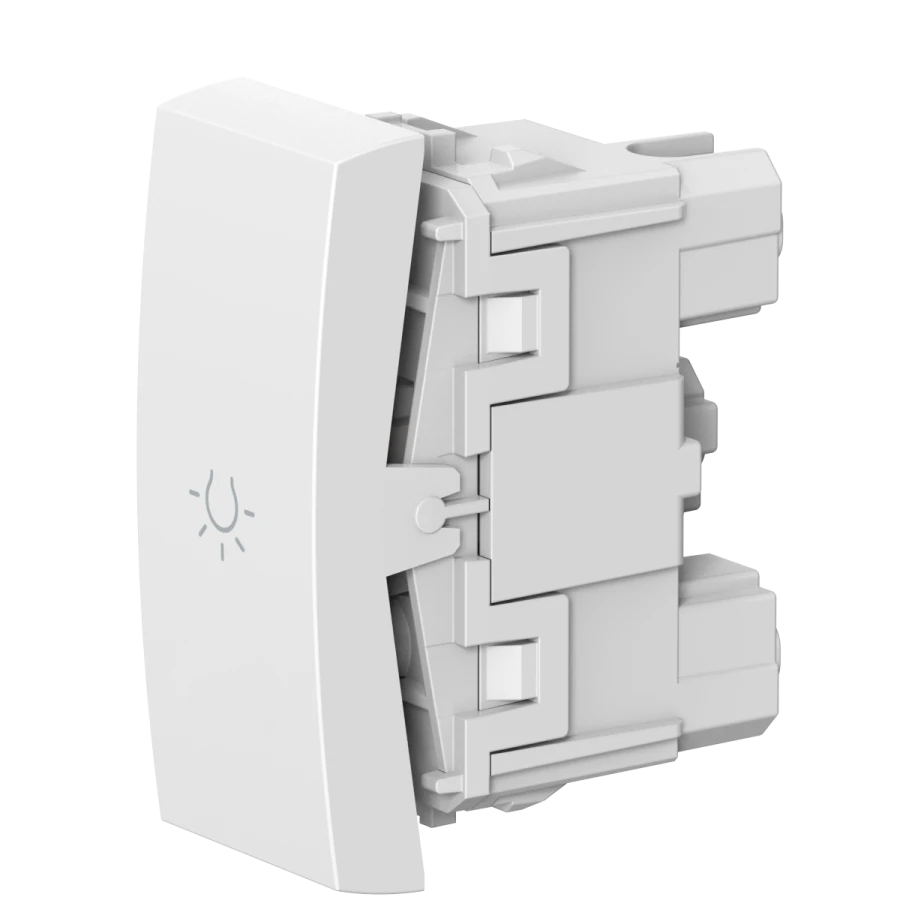 CADUCEUS ALING MODE Flush-mounted push-button light switch, 10AX, 250V~, 1M, white, art. 659.0