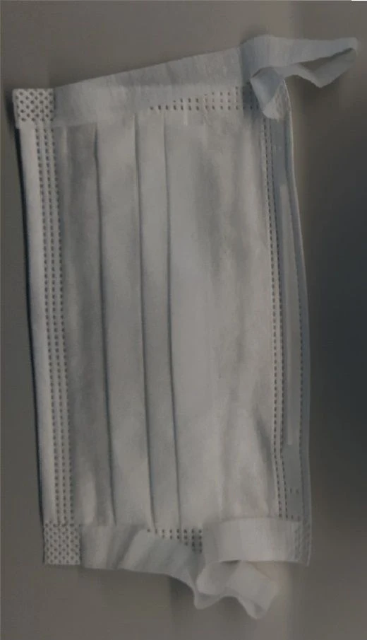 Medical disposable three-layer masks according to TU 32.50.50-007-70834095- 2022, Type 2, model 1, art. MSP 2.1, colour: blue/wh