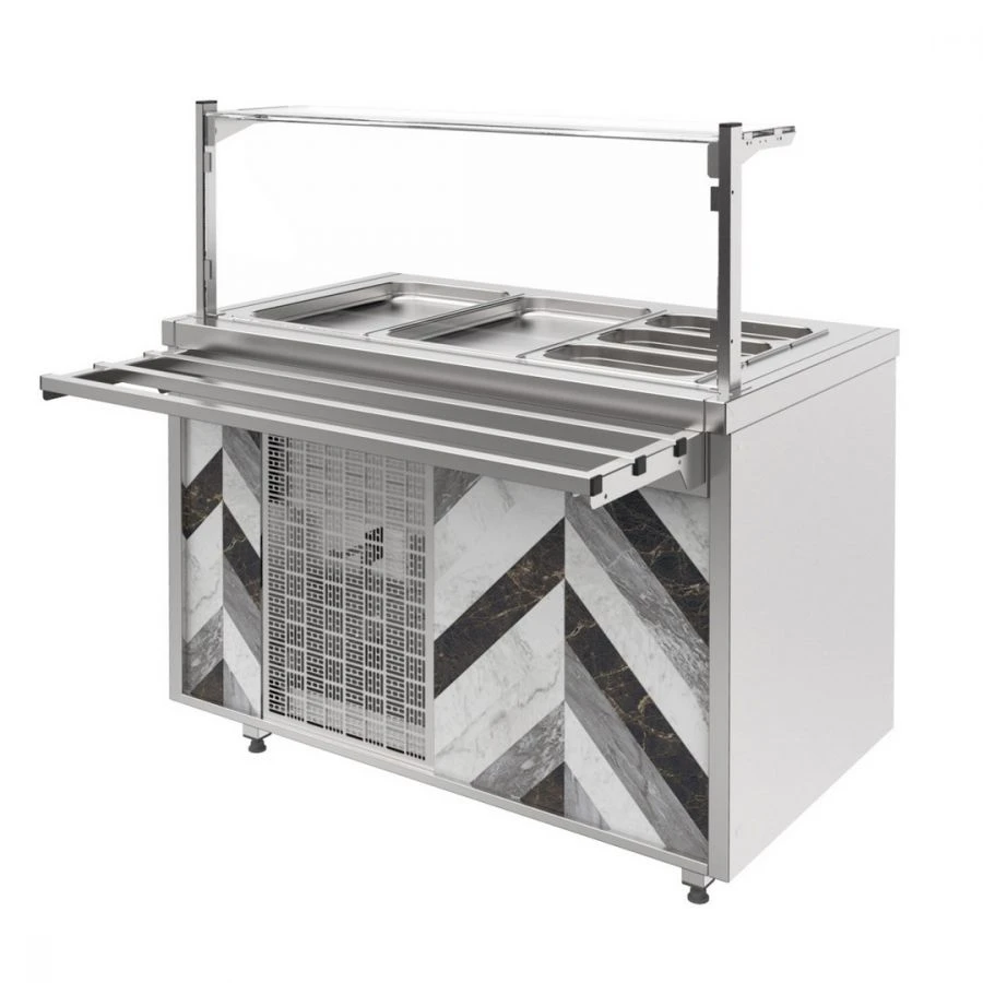 Refrigerated counter RCC12A City h=100mm, "Refettorio" trade mark