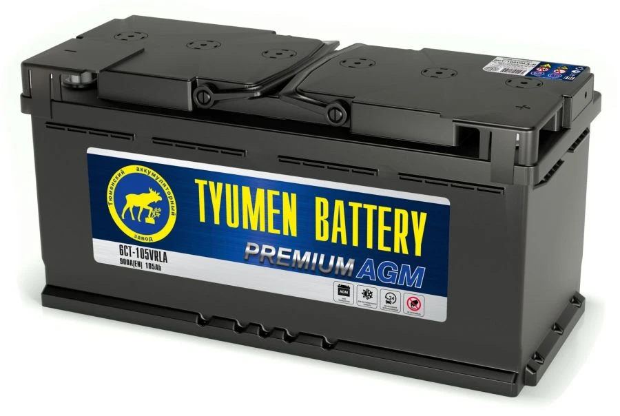 TYUMEN BATTERY 6ST-105VRLA-R lead rechargeable starter battery