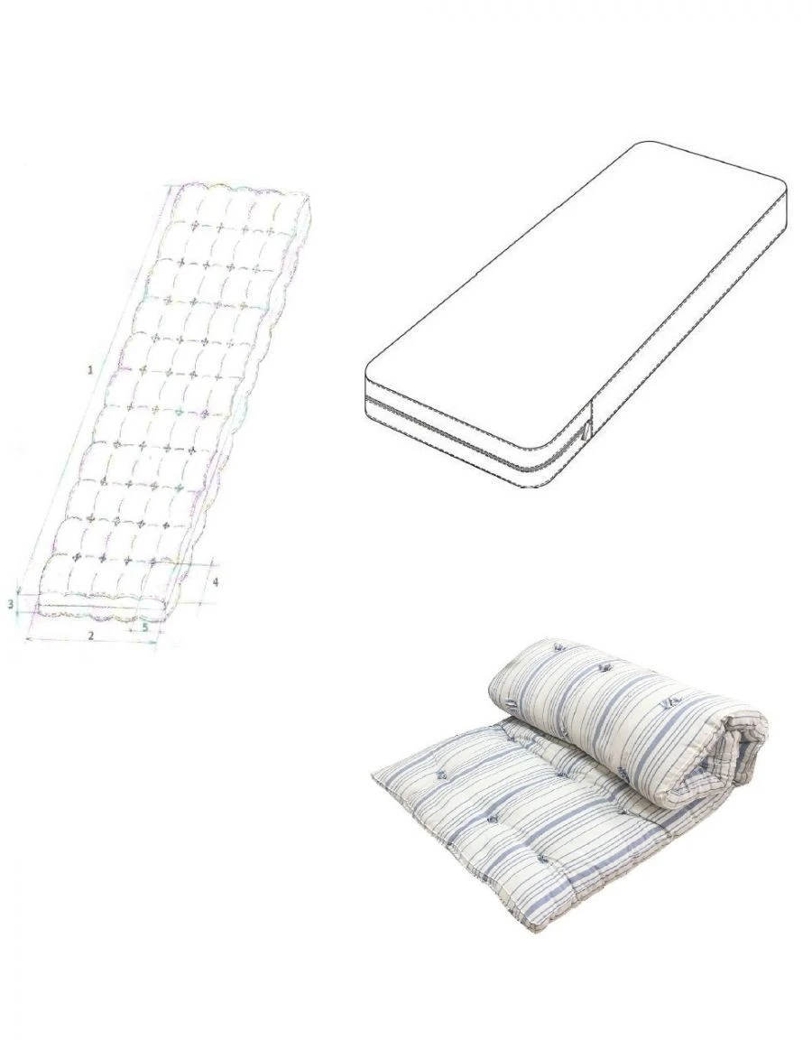 Springless mattresses in assortment
