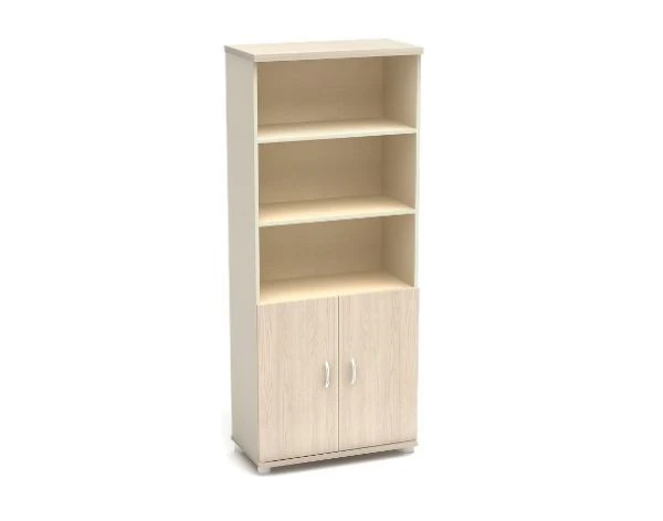 Tall cupboard with three open shelves K04 "Art Nouveau" series