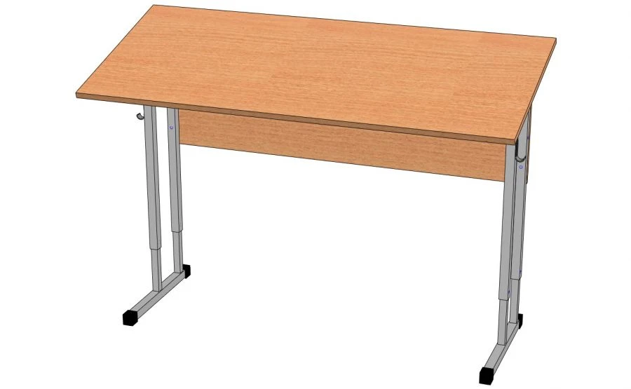 Pupil's table adjustable, with table top inclination adjustment. Height group from 5 to 7. Model: 2SURN-3