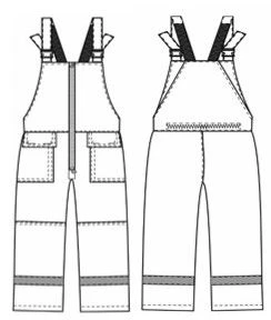 Women's overalls for protection against low temperatures
