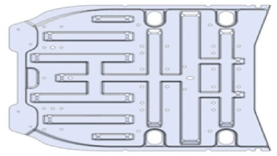 Tunnel low/ Floor panel middle A9606162066