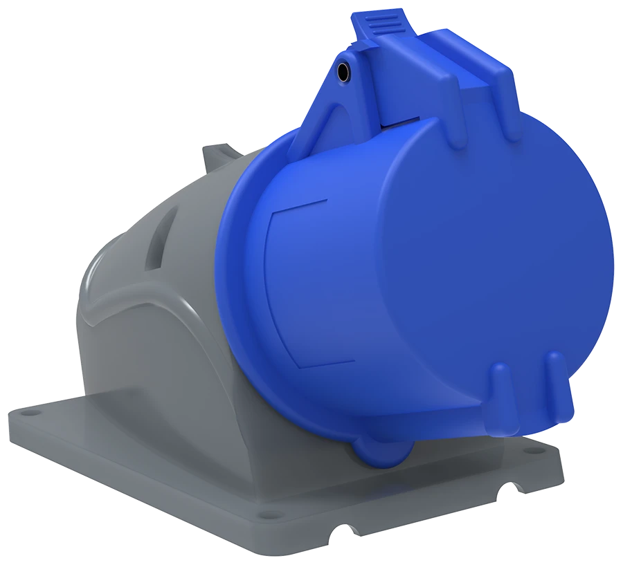 PSN11-032-3 Stationary socket SSI-123 32A-6h/200-250V 2P+RE IP44 MAGNUM IEC