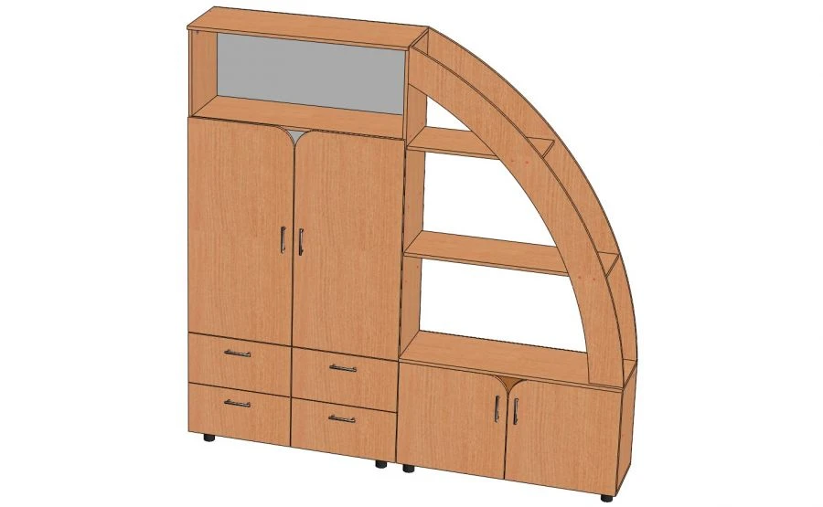 Shelving unit "Rainbow". Model: S-R