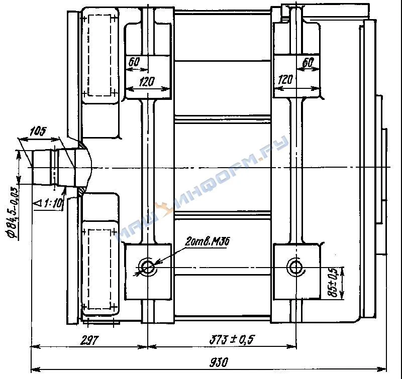 Traction asynchronous motor DTA-350M