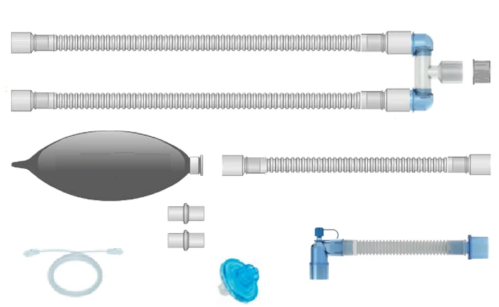 Respiratory devices for joint use with anaesthetic and resuscitation equipment, version: a