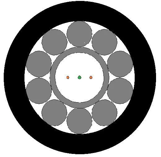 Optical geophysical cable KOB-1(2)-300