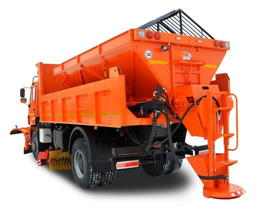 Combined sweeping machine R-45.53605 (type R45KN321 mod. 503684 on the basis of KAMAZ 53605-A5 vehicles)
