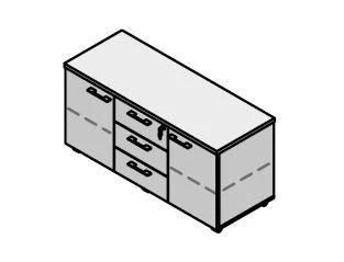 Mobile service cabinet. Set of furniture "Kvins" / "Kvins Slim"
