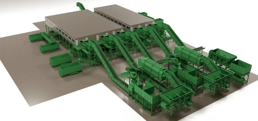 Waste processing complex