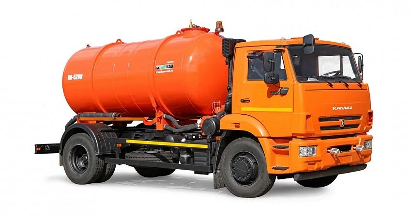 Vacuum truck KO-520K, type 53605-E2-01, modifications KO-520K, base chassis: KAMAZ-43253-15, environmental class 2.