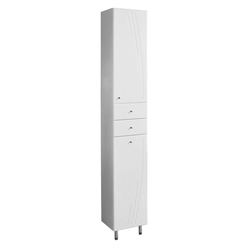 Cupboard - column Aquaton Minima M with linen basket right white 1A132303MN01R1.A132.3.03M.N01.R