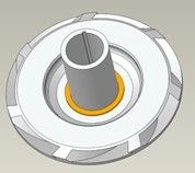 Working Wheel, Compression Wheel, D1050N, 0.68" Shaft, NI-RST Article ID: 100807505.