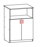 Cupboard under mfu (Trade mark Alliance-S)