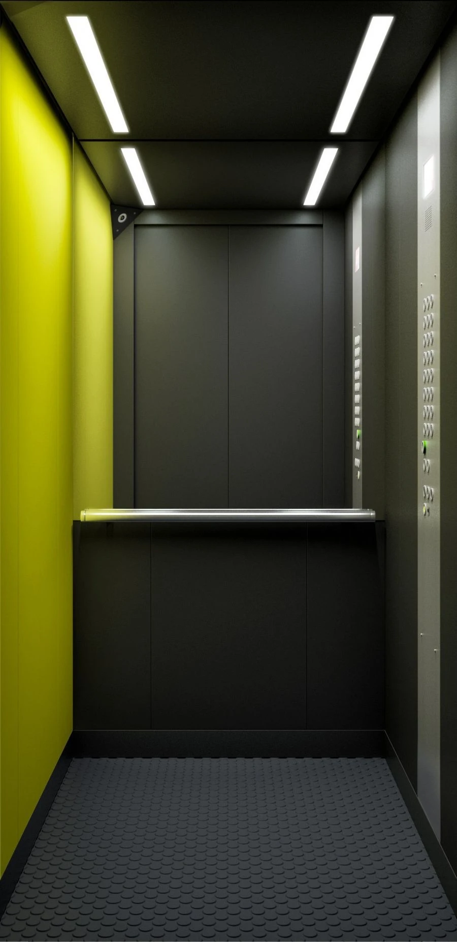 Electric passenger lift 1600 kg, 2,5 m/s, EI60, without machine room