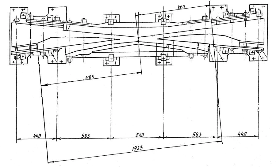 Blunt type P50 type P50 cross member of grade 2/9 (project 2892.01.000)