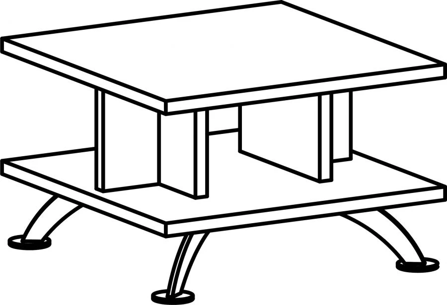 Coffee table 8545 "Waiting area Galant" series