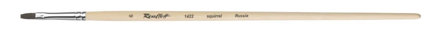 Natural squirrel hair fine art brush flat