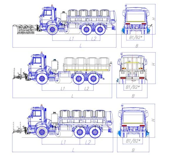 Universal road maintenance machine model MK-4533
