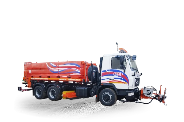 Road combined machine ED 244B on the basis of chassis MAZ 6312C3