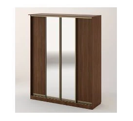 Wardrobe with compartment doors with mirror FML0014