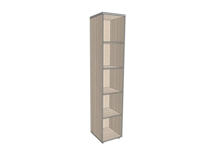 Open shelving unit, high, narrow 406*402*1980 mm ASUO-3