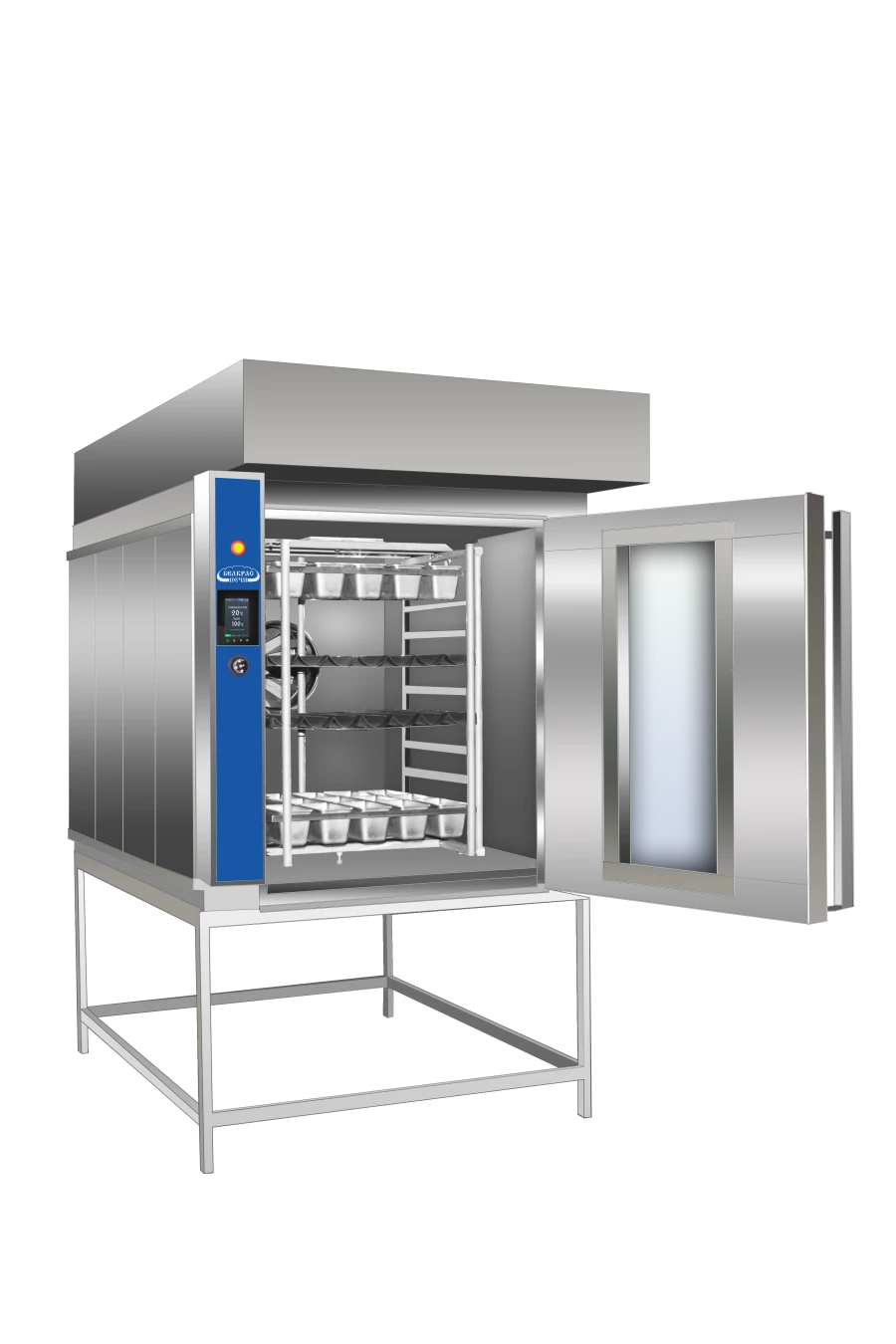 Electric convection-rotary ovens EMB 040/2 TRE with manual loading