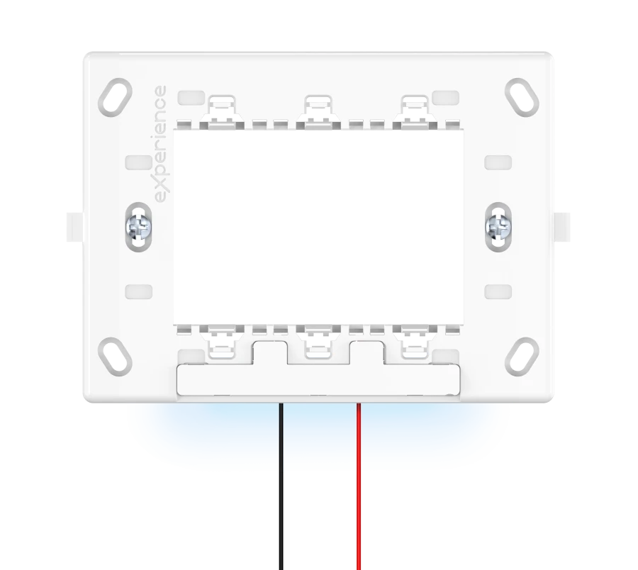 CADUCEUS ALING Experience Mounting frame with blue LED light, 3M, screw fixing, Art. no. 71303.5, white, art. 71303.5
