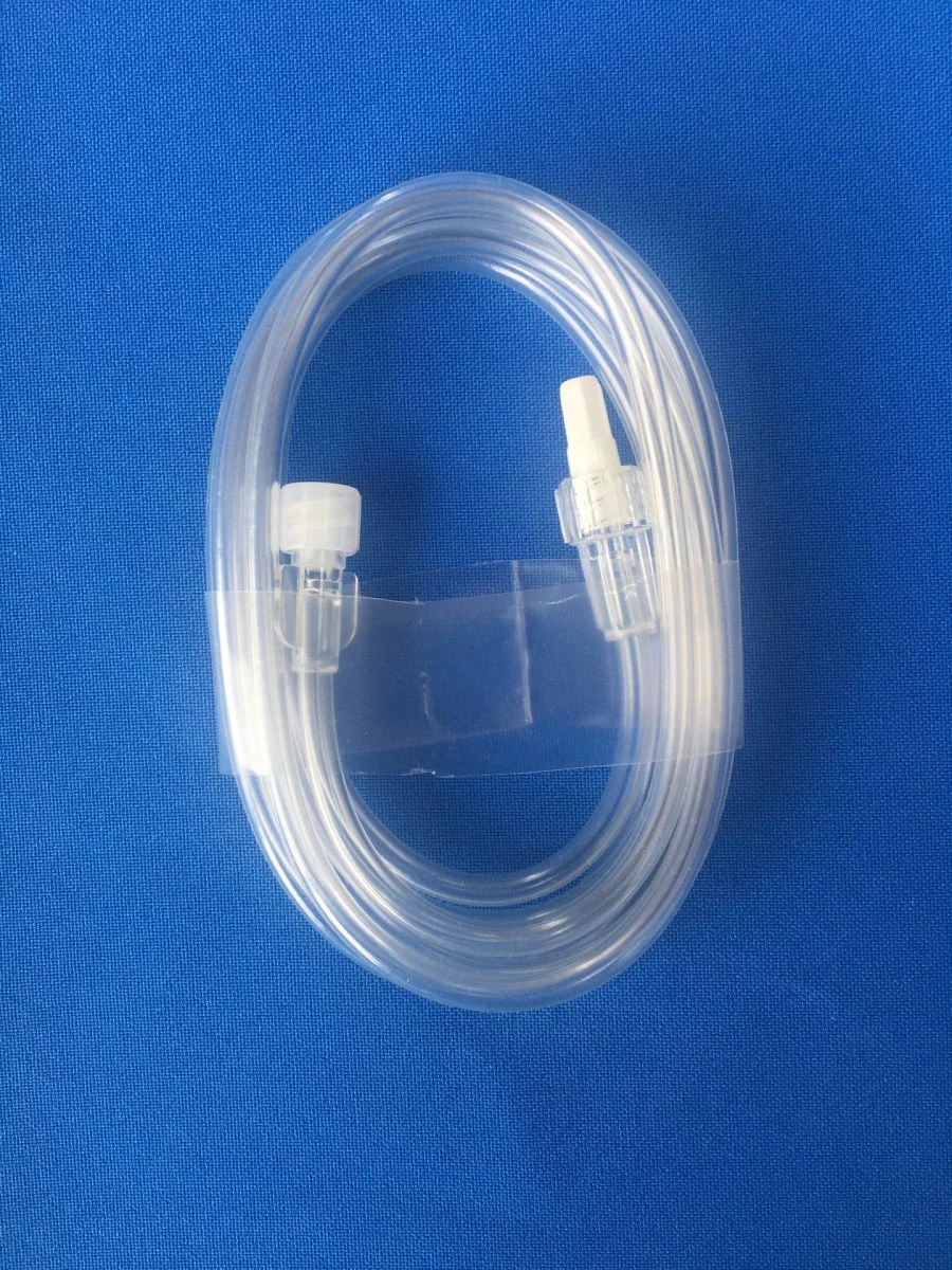 Single-use medical extension cord 3,0x2500 mm, version 2 (with luer-lock male and luer-lock tip), version 2 (with luer-lock male