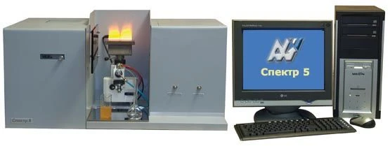 Atomic absorption (AA) spectrometer SPEKTR-5 (model Spektr-5-4)