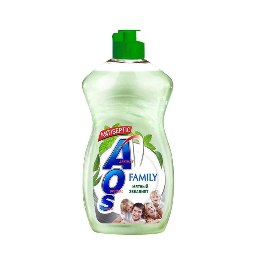 AOS Family Dishwashing Liquid with Mint Eucalyptus