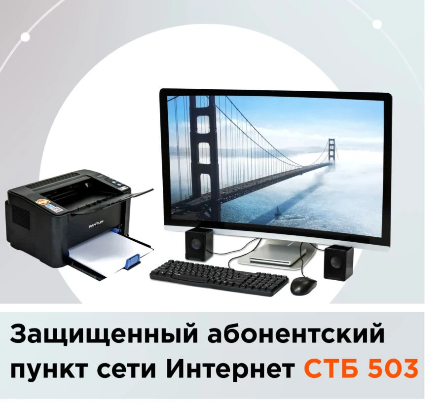 Protected Internet subscriber point STB 503
