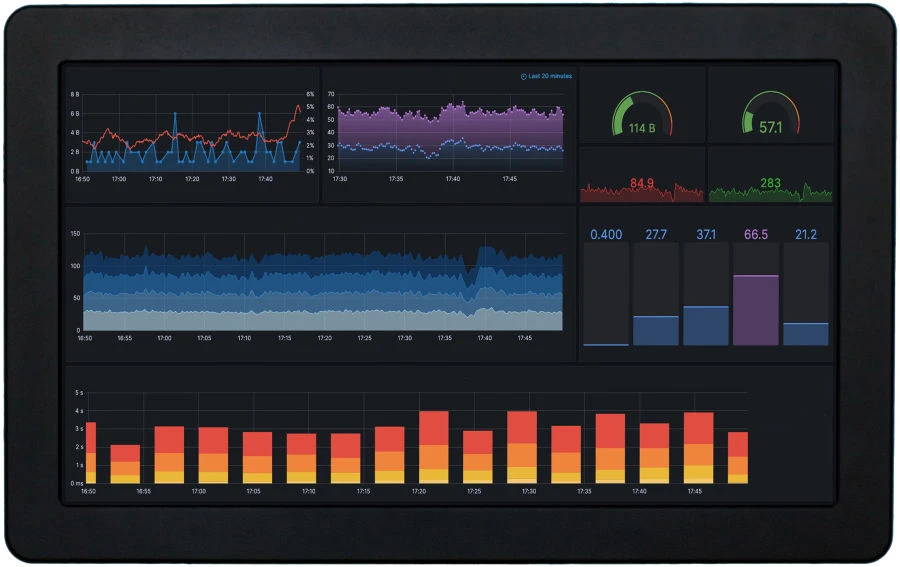 Industrial monitor FRONT Display DNA-24W-TC