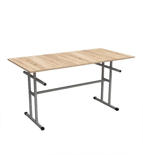 Dining table for 6 people on a metal frame (STL142)