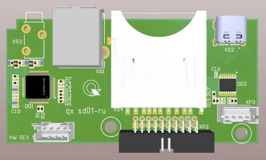 Card reader and audio board