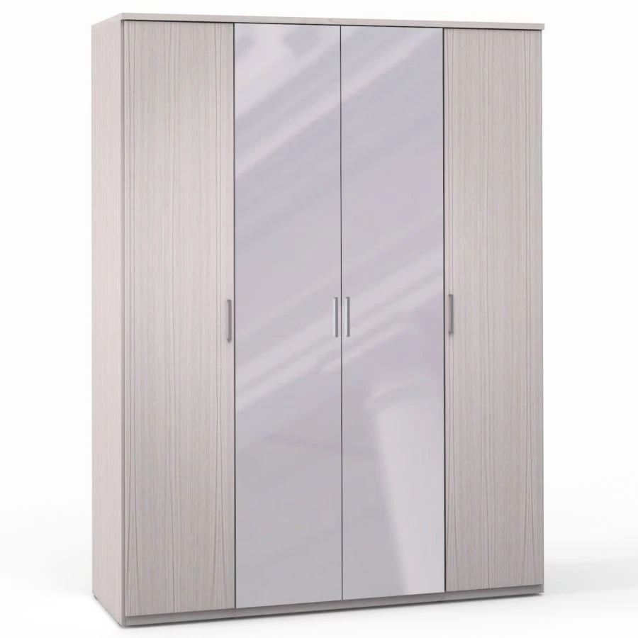FU1 Wardrobe 4 doors (1+2+1) with mirror from the "Flash" bedroom furniture set