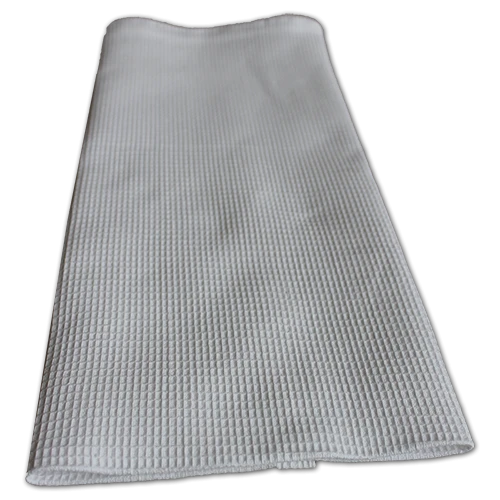 Towel made of cotton waffle fabric