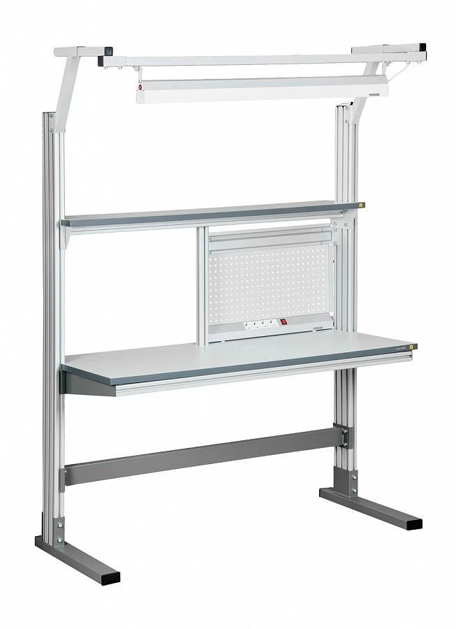 Industrial furniture, including antistatic (ESD), series "Alliance", Viking: AL-SRST, workplace with middle rack (complete set)