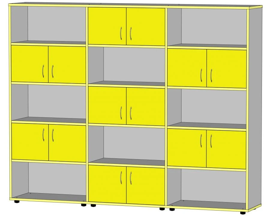 Modular multi-sectional cupboard "Kvant" series