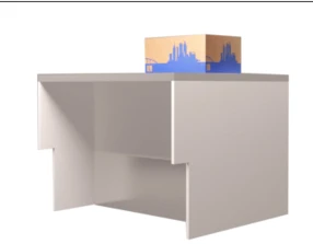 Barrier for acceptance of MSH C+ parcels, marking "MS FURNITURE"