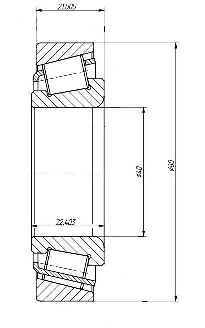 Tapered roller bearing 6U-7008