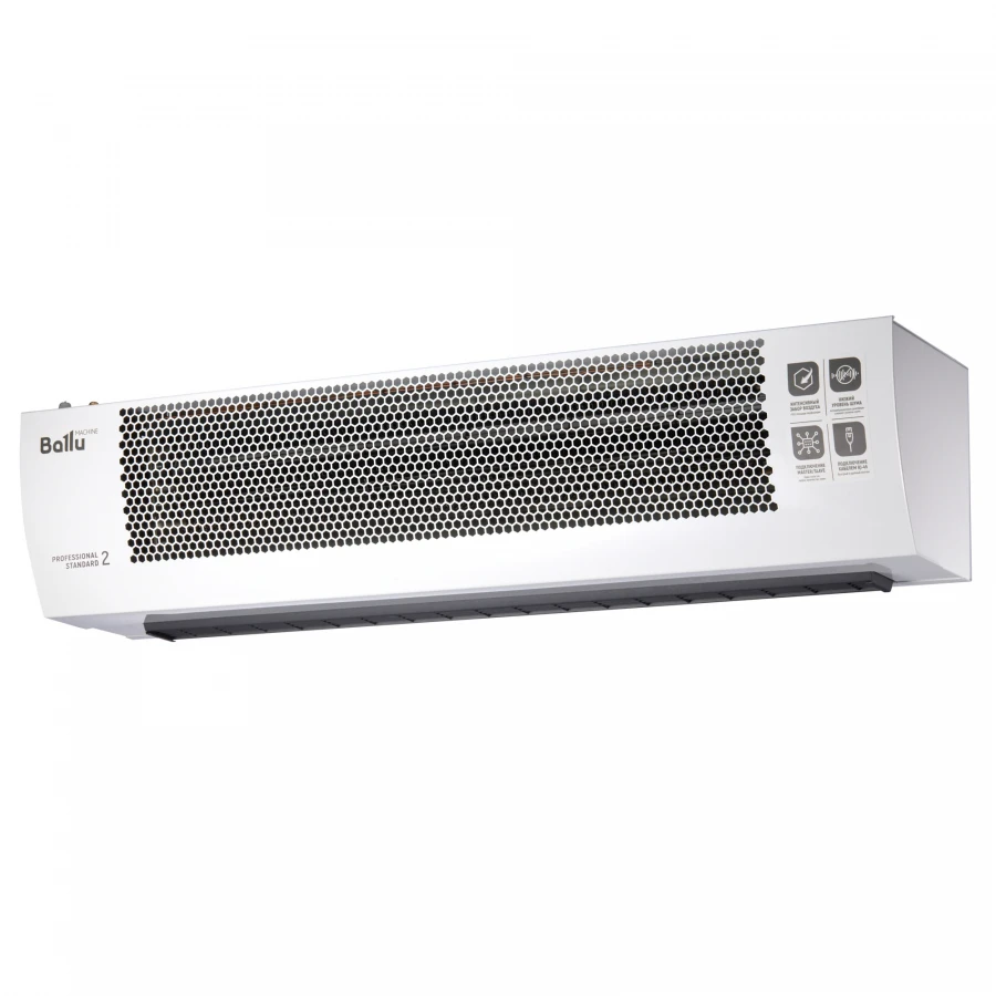 Stationary electric heat curtain with water heat exchanger, "BALLU" brand, model BHC-B10W10-PS2