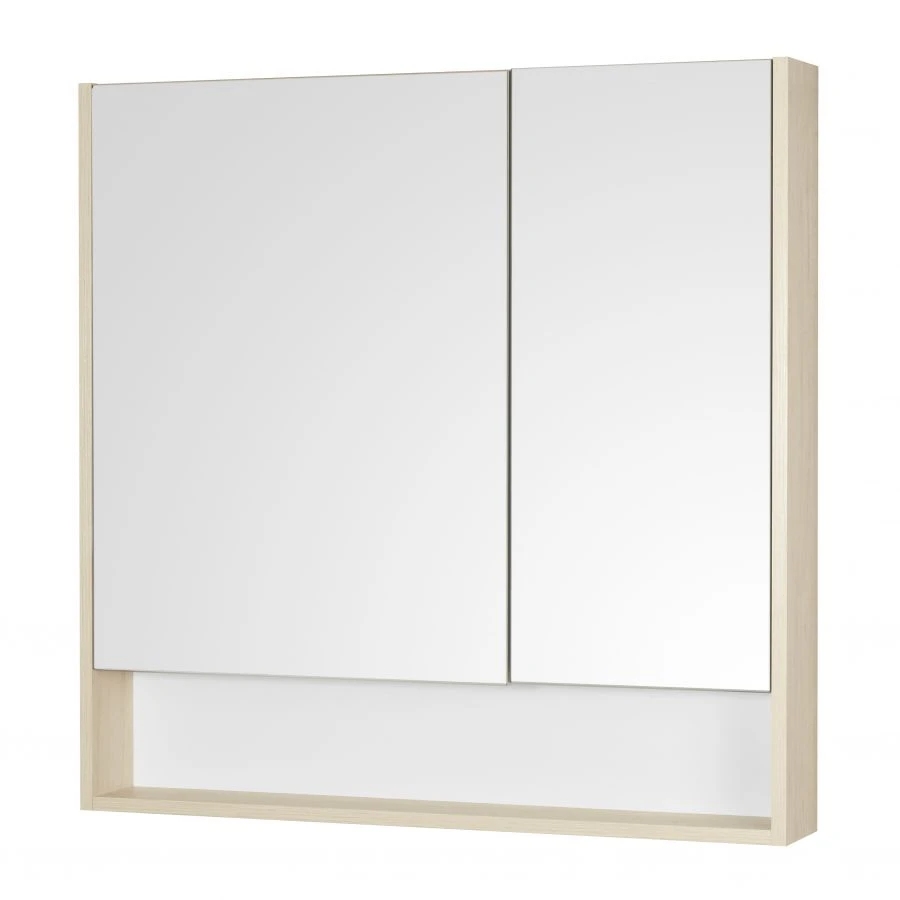 Mirror cabinet Aquaton Scandi 90 white, oak verona1.A252.3.02S.DB2.0